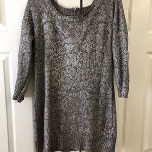 INC worn once snakeskin metallic sweater